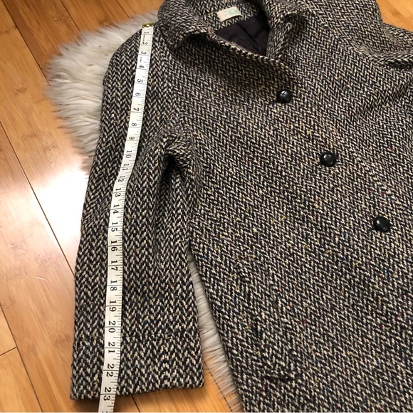 Vintage 60s 70s Jill Jr Wool Blend Confetti Gray Coat Jacket Blazer size S/M - Picture 10 of 11